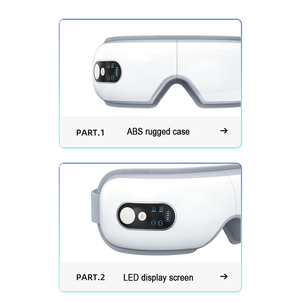 Electric Eye Massager 3 Speed Hot Compress Vibration Relieves Eye Fatigue Improve Sleep Timed Eye Care Machine