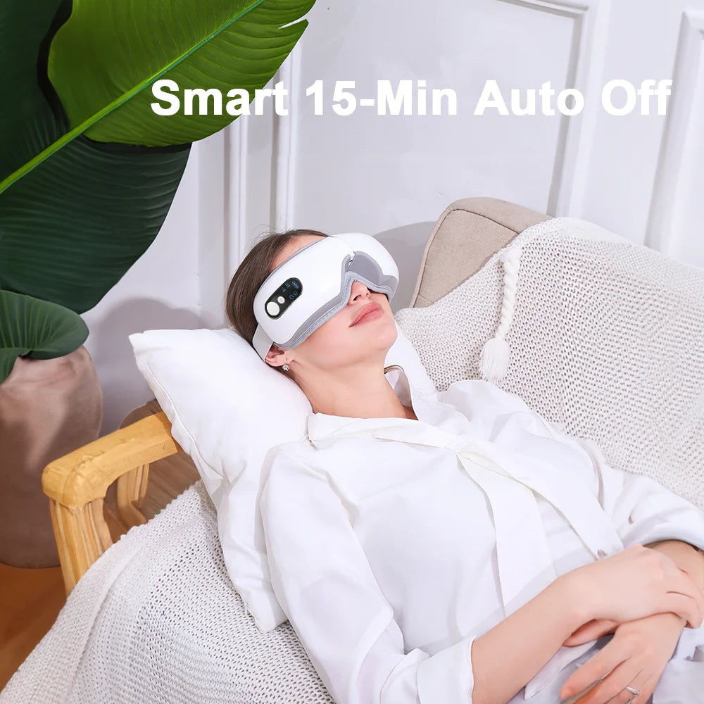 Electric Eye Massager 3 Speed Hot Compress Vibration Relieves Eye Fatigue Improve Sleep Timed Eye Care Machine